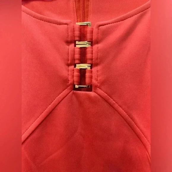 Ivanka Trump Orange Sleeveless Dress Size 14 - Picture 2 of 10